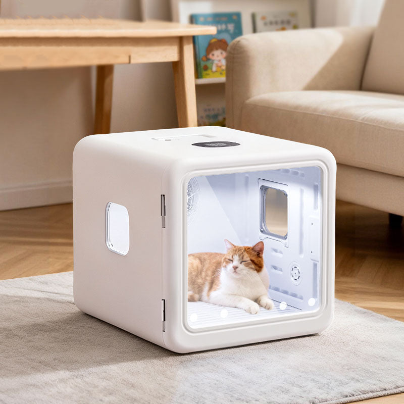 Ovin UK ROJECO smart pet dryer box — 70L capacity, 4 modes, UV sterilisation.
